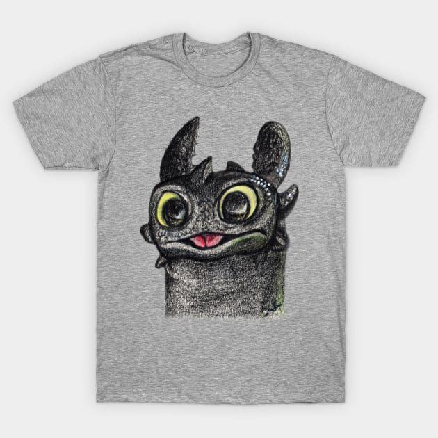 Dragon Toothless T-Shirt by Pendientera